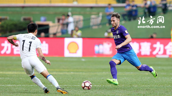 天津泰达客场逼平广州富力，保持稳定发挥的简单介绍